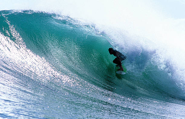 Man surfing in the ocean